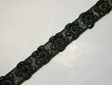 Fendi Strap You Flower Leather Applique Bag Strap Black