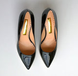 Rupert Sanderson New Pierre Black Patent Leather Heels