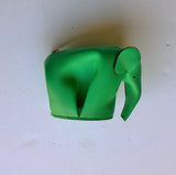 Loewe Green Leather Elephant Coin Purse