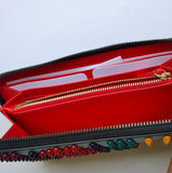 Christian Louboutin Panettone Studs Zipper Continental Wallet Spikes Purse