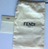 Fendi Apricot Pink Python Dark Brown Detachable Bag Strap Sale New
