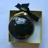 Fendi Glass Bauble Christmas Tree Decoration Monsters Black Ornament