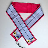 Fendi Monster Qutweet Birdie Silk Scarf in Pink Tie