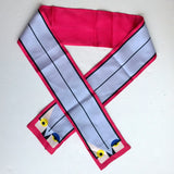 Fendi Monster Qutweet Birdie Silk Scarf in Pink Tie