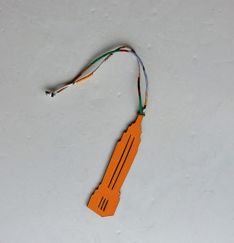 Hermès Petit H Empire State Building Bag Charm with silk cord