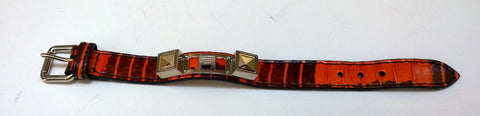 Proenza Schouler PS 11 Paprika Ayers Bracelet with studs orange