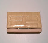 Fendi Tube Shell Pink Elaphe Bag Chain Clutch