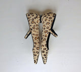 Manolo Blahnik Kuloglu Calf Leopard Mary Jane Flats