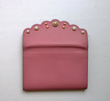 Gucci Peony Pink Leather and Pearl Clutch