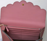 Gucci Peony Pink Leather and Pearl Clutch