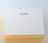 Celine Zipper Wallet in Large Size Blue Textured Leather Purse