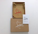 Christian Louboutin Panettone Coin Purse Card Case Wallet Specchio Paln de Paris Etain Map