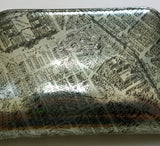Christian Louboutin Panettone Coin Purse Card Case Wallet Specchio Paln de Paris Etain Map