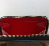 Christian Louboutin Panettone Coin Purse Card Case Wallet Specchio Paln de Paris Etain Map