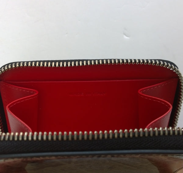 Christian Louboutin Panettone Coin Purse Card Case Wallet Specchio Paln de Paris Etain Map