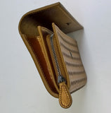 Bottega Veneta Copper Intrecciato Woven Leather Wallet Purse