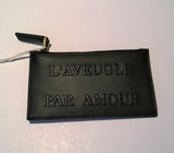 Gucci Amour Card Case with zipper in Black Leather