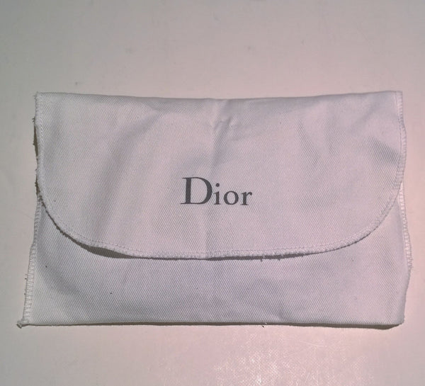 Christian Dior Saddle Black Textured Leather Coin Purse Key Pouch