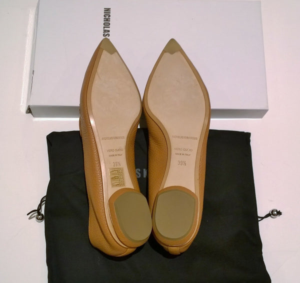 Nicholas Kirkwood Beya Loafers in Burnt Sienna Tan Leather