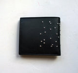 Alexander McQueen Skull Studs Black Leather Wallet