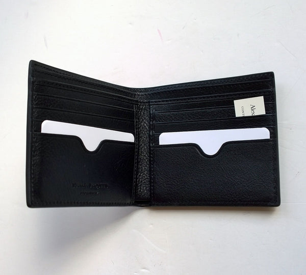 Alexander McQueen Skull Studs Black Leather Wallet
