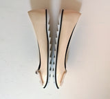 Roger Vivier Viv Gommette Cream Patent Shoes with rubber wedge flats