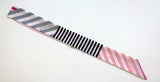 Chanel Twilly Silk Scarf Slim Bandeau Noir Rose Clair New