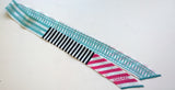 Chanel Silk Twilly Scarf Slim Bandeau Logo Stripes Accessories New