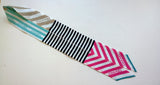 Chanel Silk Twilly Scarf Slim Bandeau Logo Stripes Accessories New